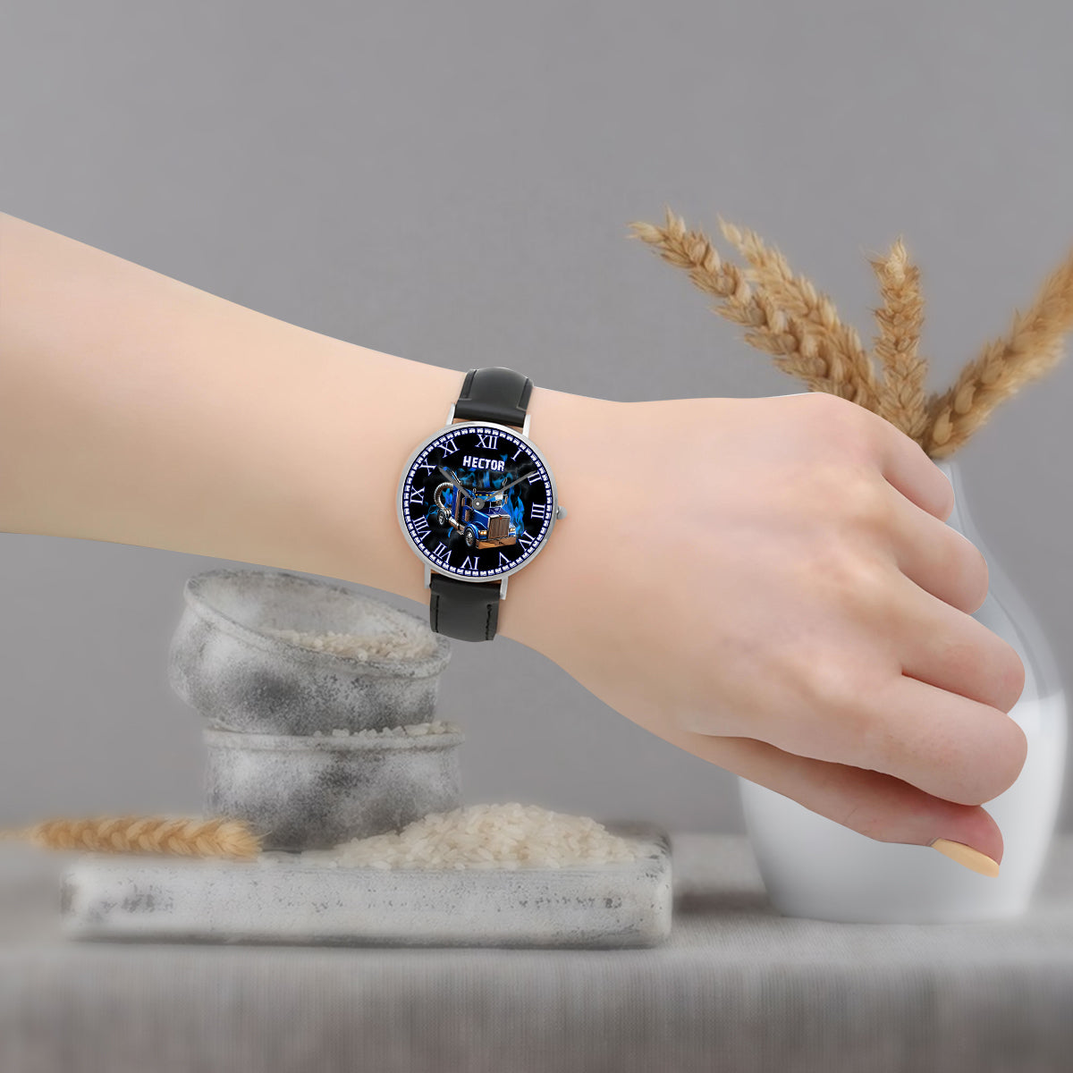 Keep On Truckin - Personalized Trucker Hand Watch