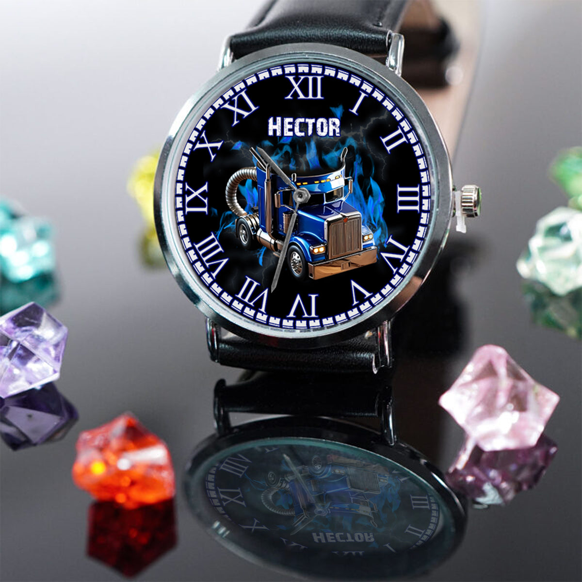 Keep On Truckin - Personalized Trucker Hand Watch