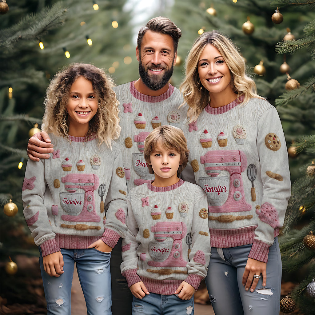 Baking Is My Love - Personalized Baking Ugly Sweater