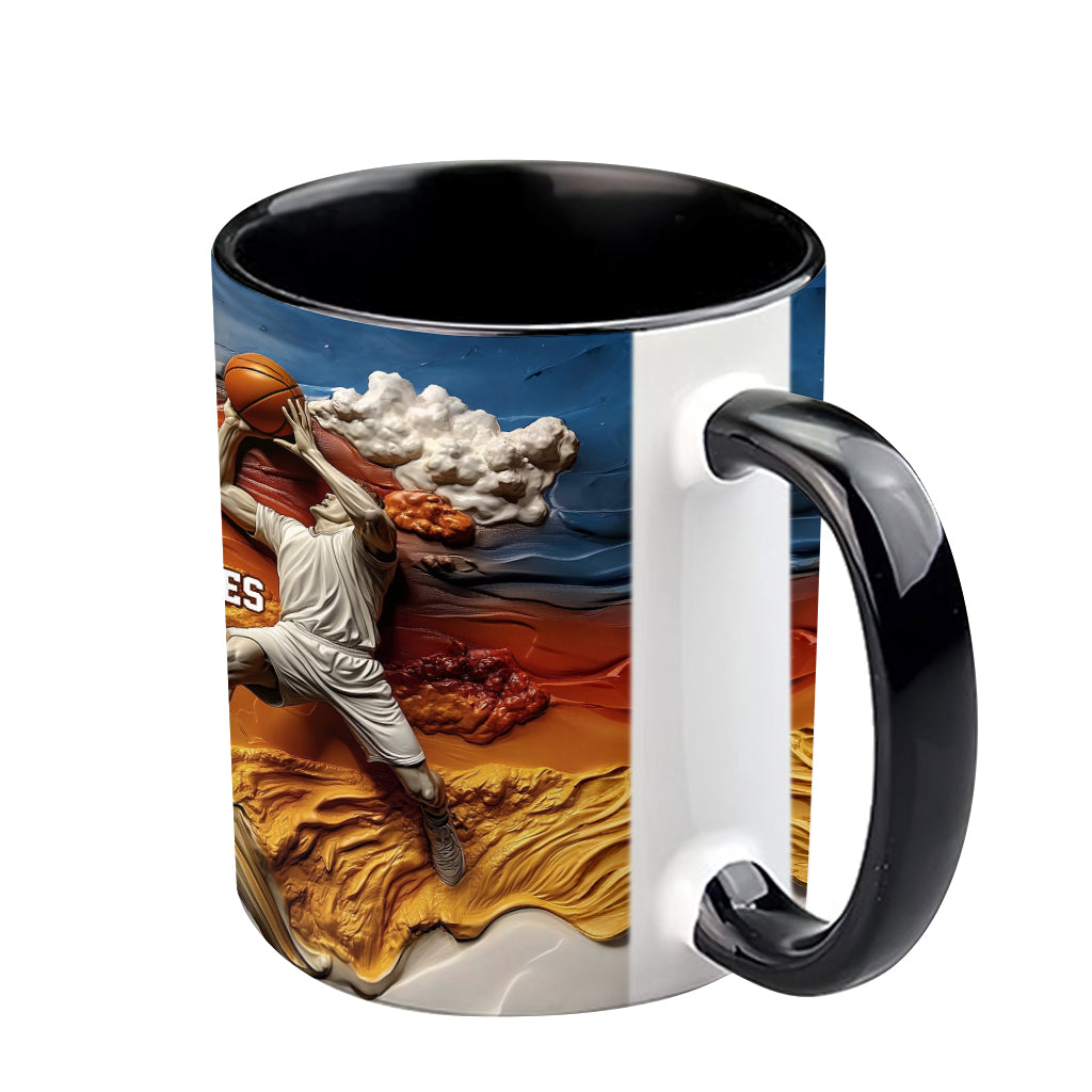 Cool Basketball Player - Personalized Basketball Accent Mug