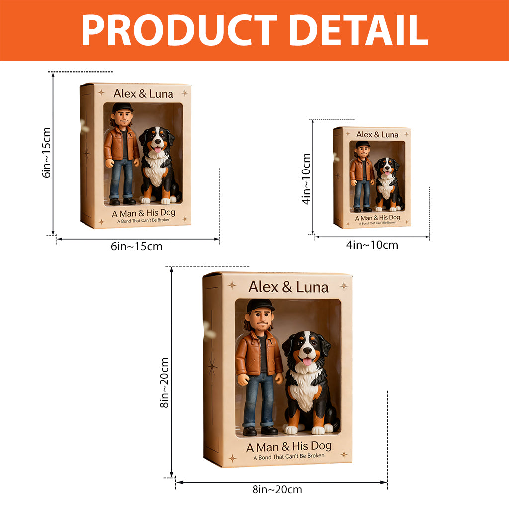 Eine unzerbrechliche Verbindung – personalisierte Acrylplakette in Hundeform