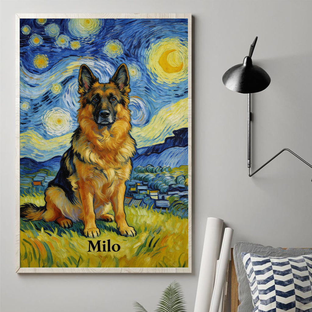 Custom Any Pet Photo - Personalized Dog Canvas And Poster