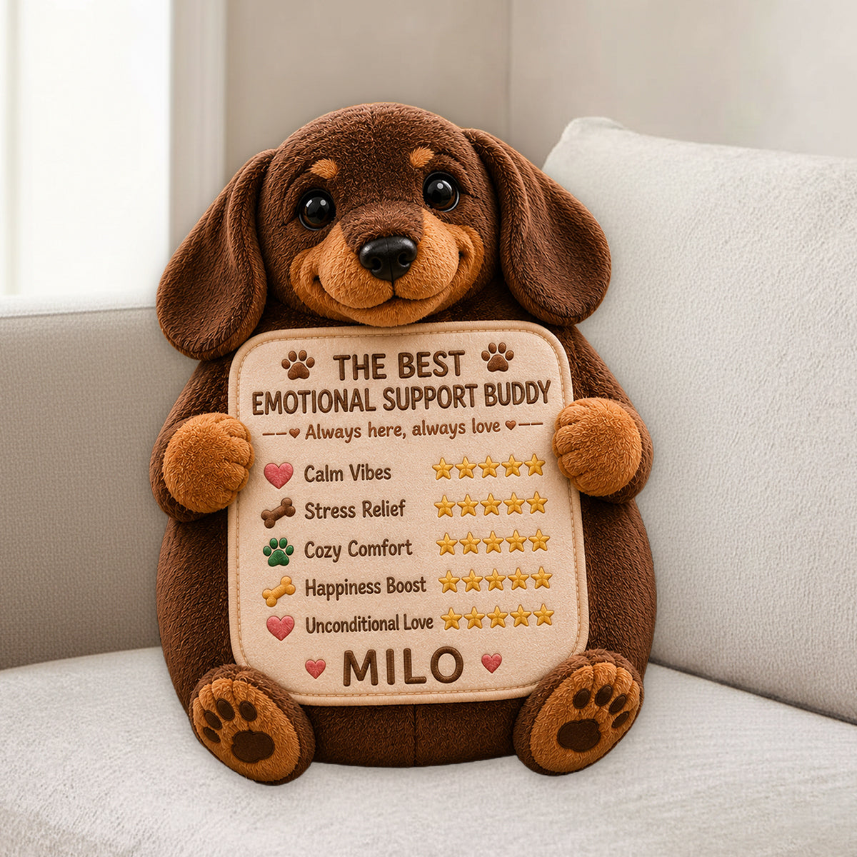 Any Photo Cute Pet - Personalized Dog Premium Faux Fur Pillow