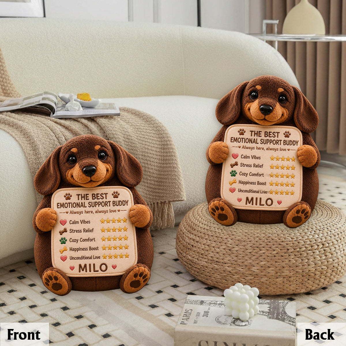 Any Photo Cute Pet - Personalized Dog Premium Faux Fur Pillow