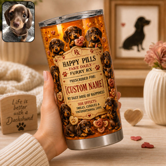 Happy Pills - Tumbler Personnalisé pour Chien