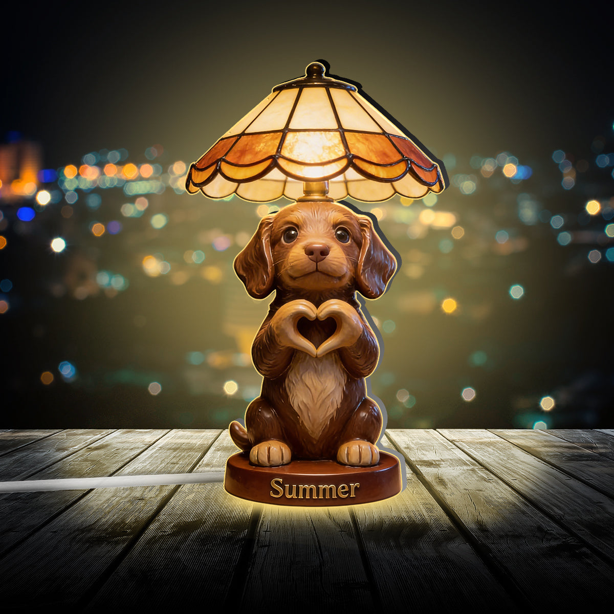 Custom Any Photo - Love My Pet - Personalized Dog Acrylic LED Night Light