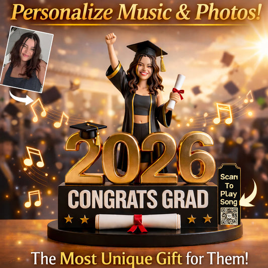Personalize Song & Image, Graduation Gift - Personalized Graduation Custom Shaped Acrylic Plaque