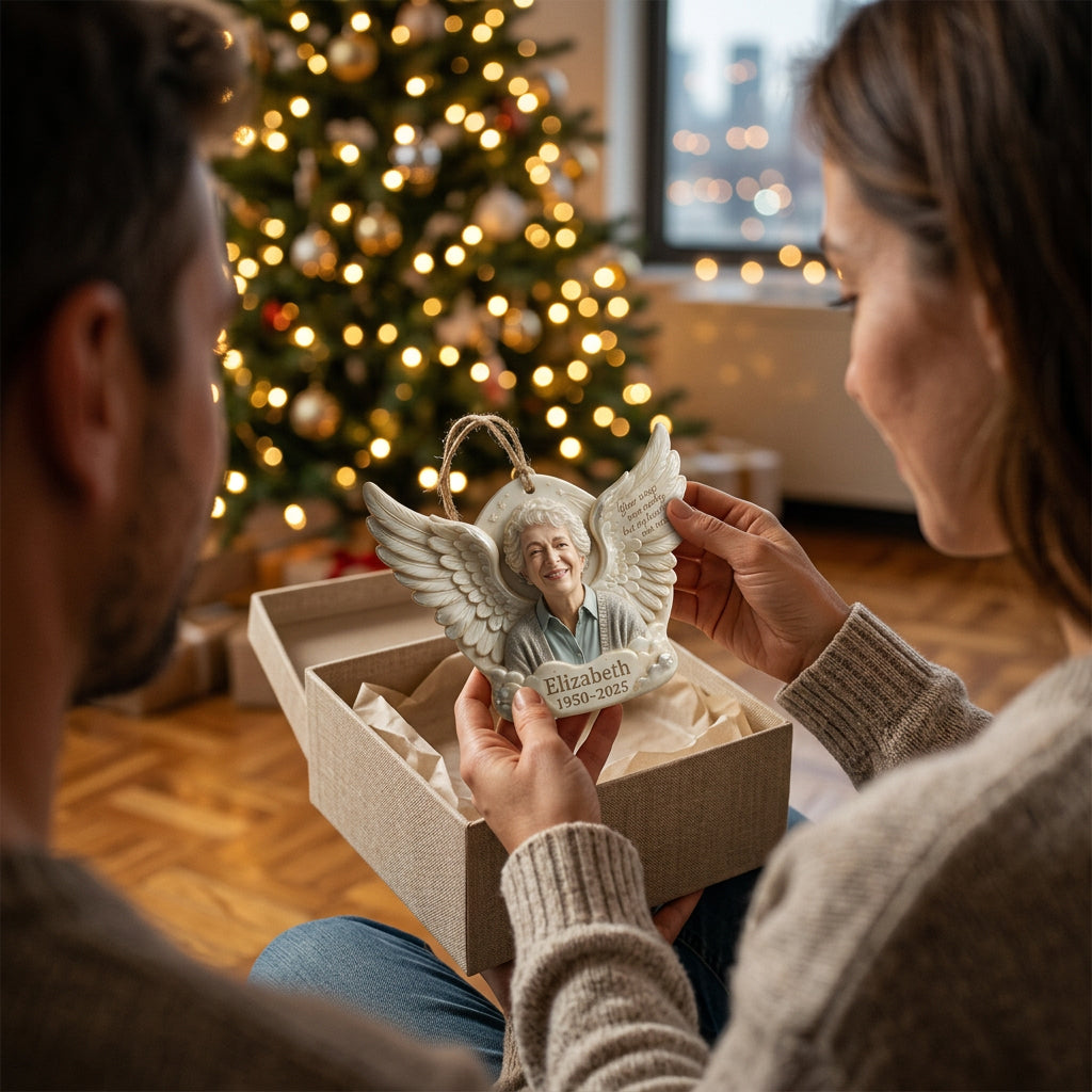 Your Wings Were Ready, But My Heart Was Not - Personalized Memorial Premium 3D Ornament