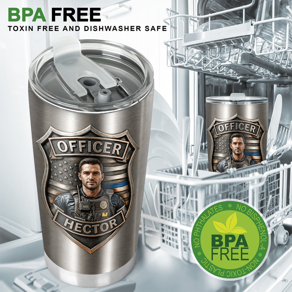 Stolze Polizei - Personalisierter Polizeibeamter Becher