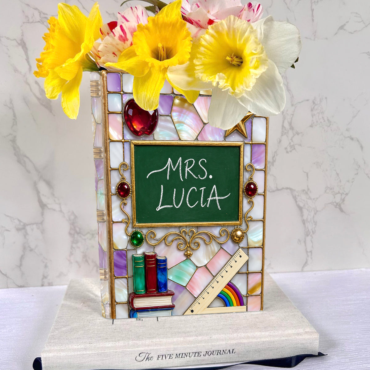 Teacher Gifts - Personalized Teacher Book Vase