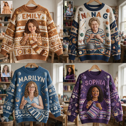Love Crocheting - Personalized Crocheting Ugly Sweater