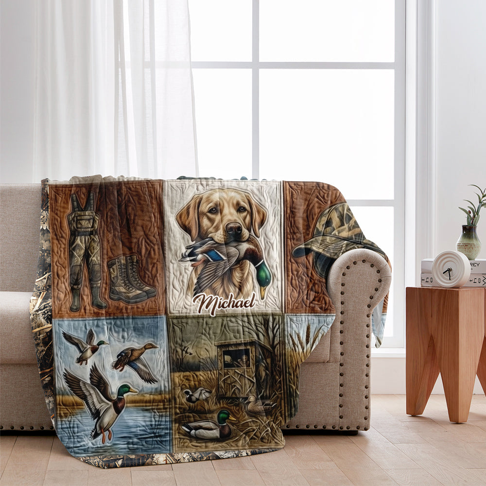 Duck Hunting - Personalized Hunting Blanket