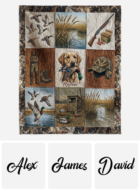 Duck Hunting - Personalized Hunting Blanket