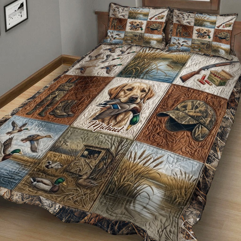 Duck Hunting - Personalized Hunting Quilt Set