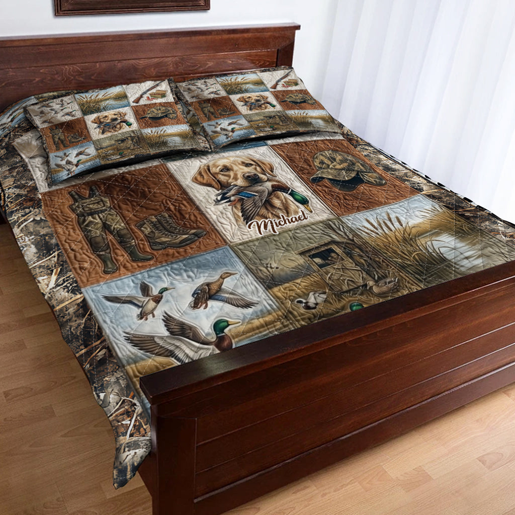 Duck Hunting - Personalized Hunting Quilt Set