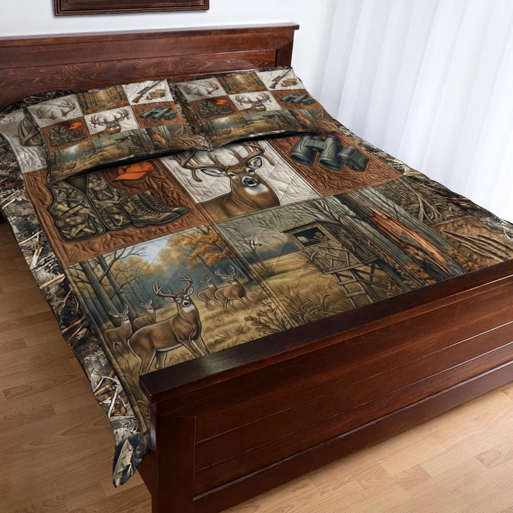 Deer Hunting - Personalized Hunting Quilt Set