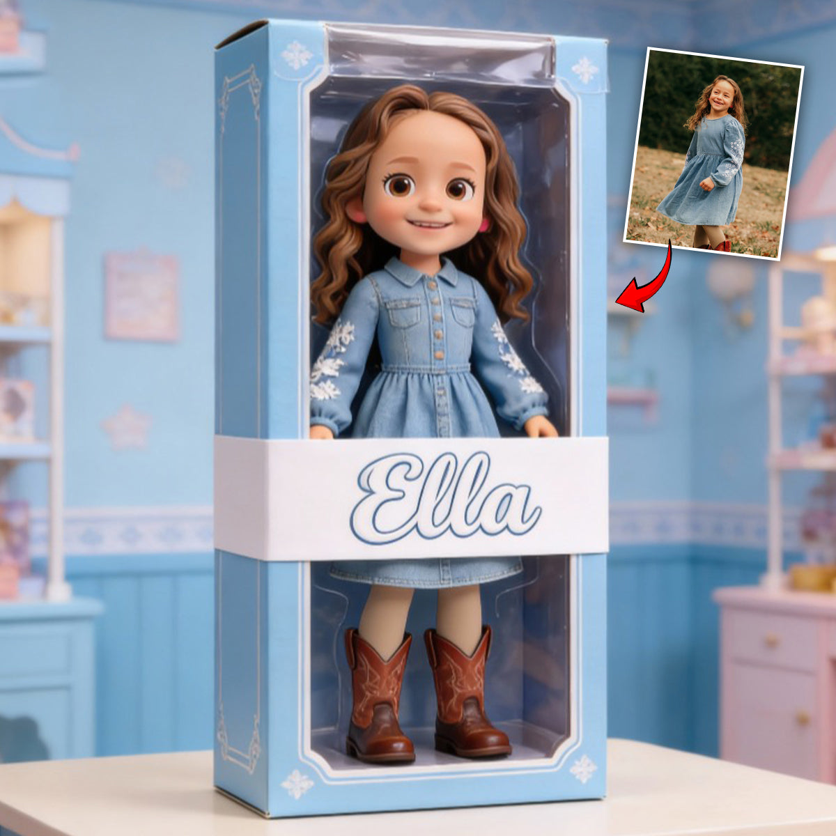 I Love You - Personalized Kid Custom Shaped Acrylic Plaque