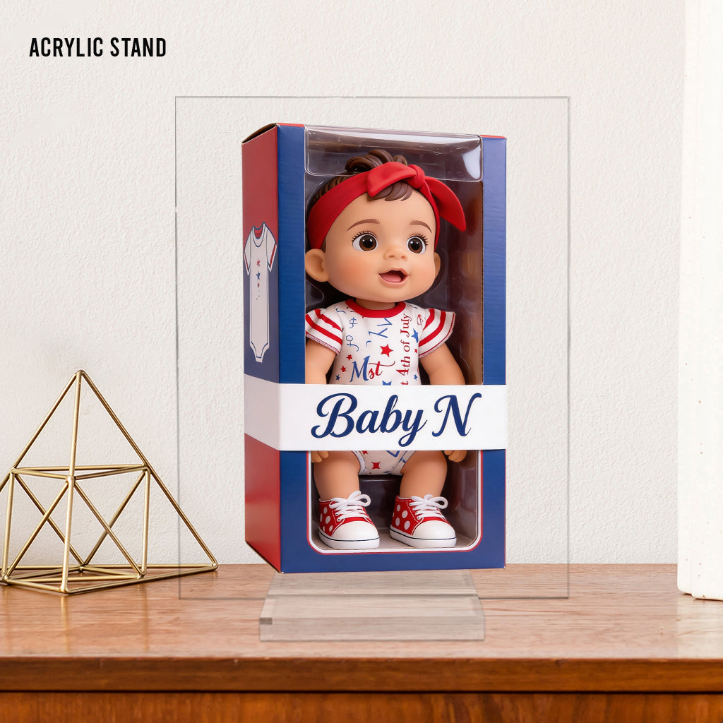 Je t'aime - Plaque acrylique personnalisée pour enfant