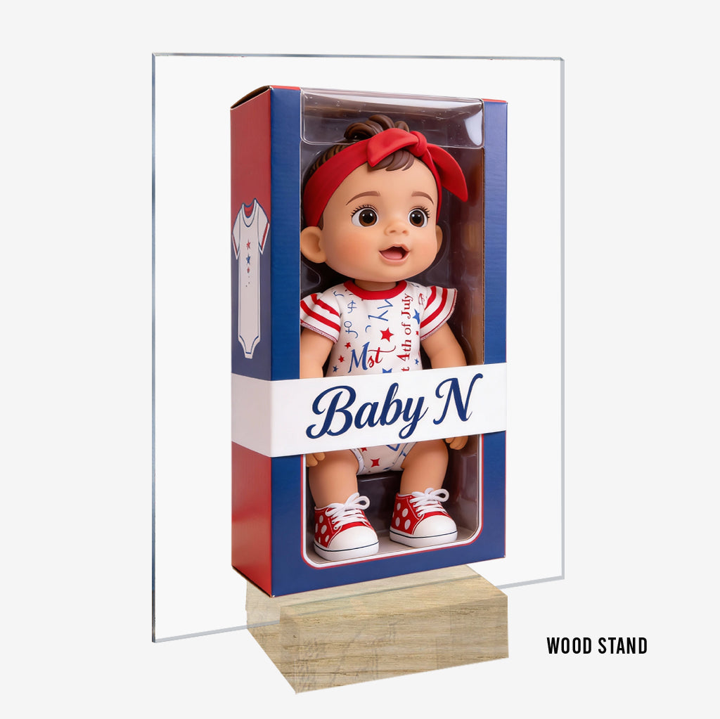 Je t'aime - Plaque acrylique personnalisée pour enfant