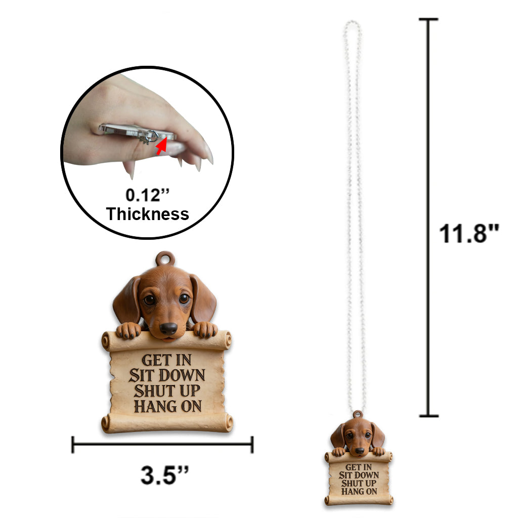 Custom Any Photo - Personalized Dog Car Ornament