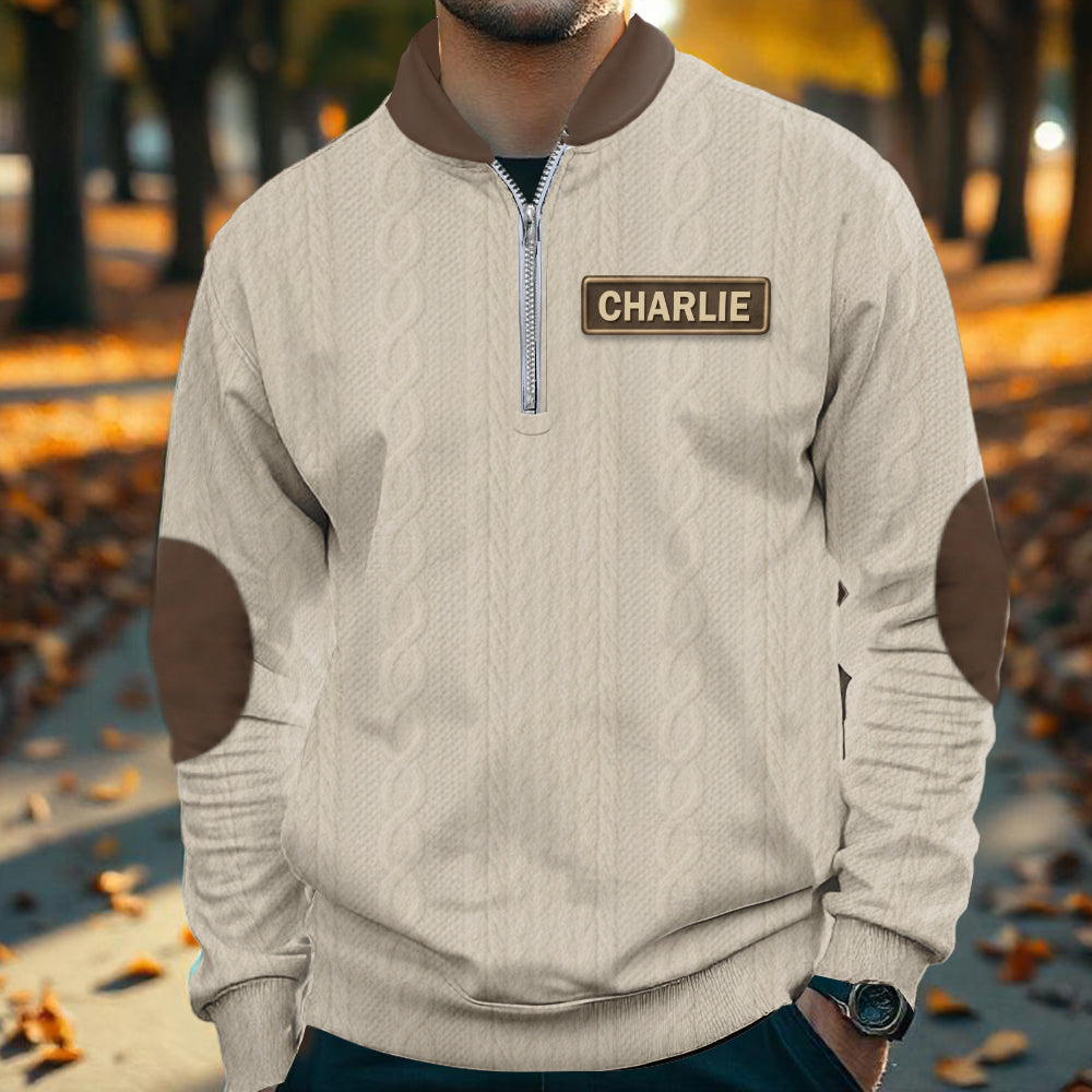 250. Jahrestag der Vereinigten Staaten – Personalisierter Herren-Sweatshirt mit Reißverschluss für Veteranen