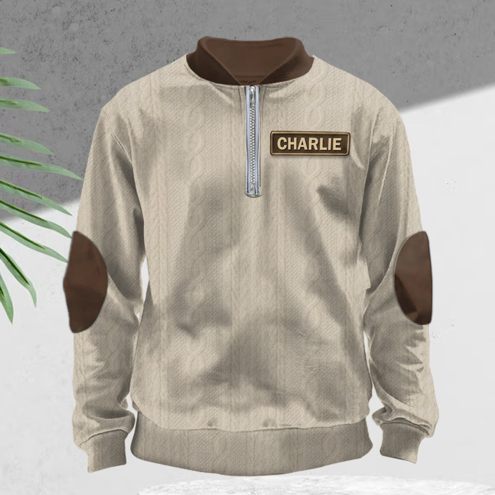 250. Jahrestag der Vereinigten Staaten – Personalisierter Herren-Sweatshirt mit Reißverschluss für Veteranen