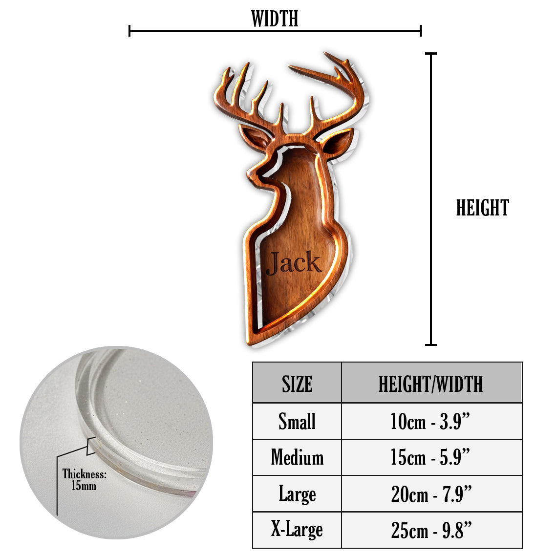 Deer Couple - Personalized Hunting Catch-All Tray