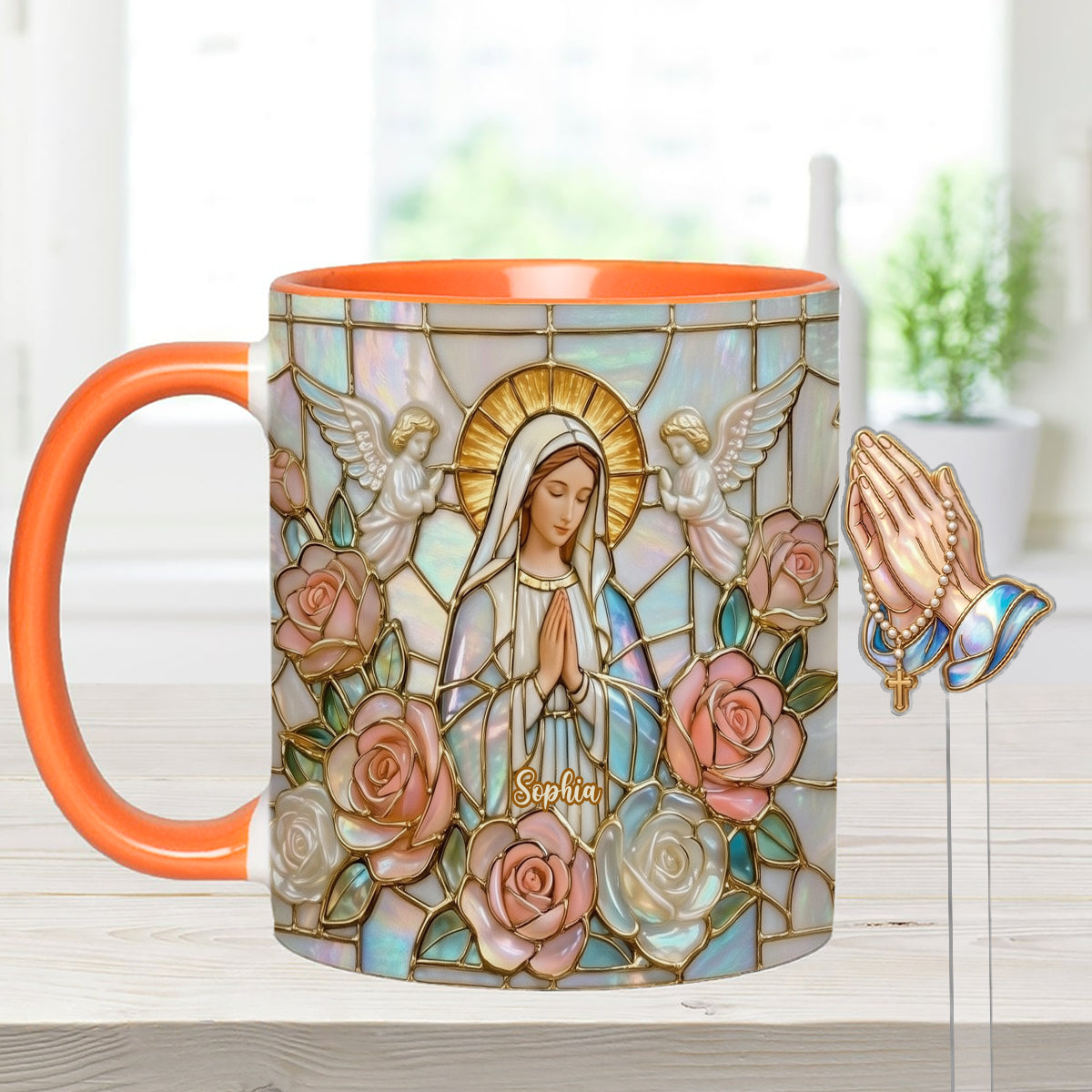 Believe - Personalized Christian Set Accent Mug with Acrylic Stirrers
