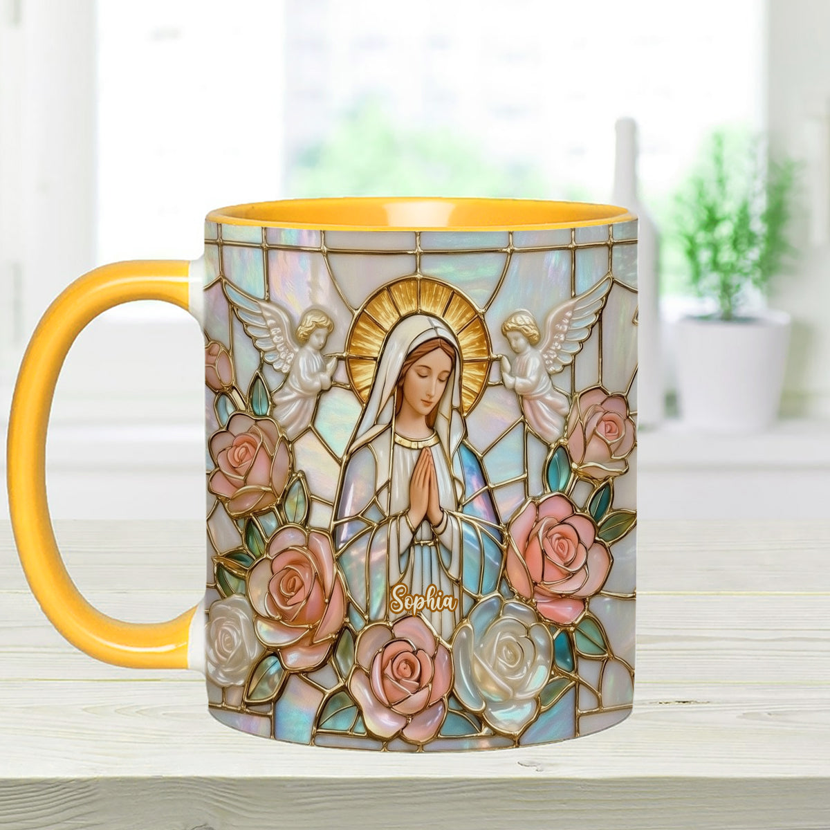 Believe - Personalized Christian Set Accent Mug with Acrylic Stirrers