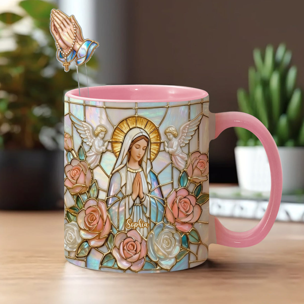 Believe - Personalized Christian Set Accent Mug with Acrylic Stirrers