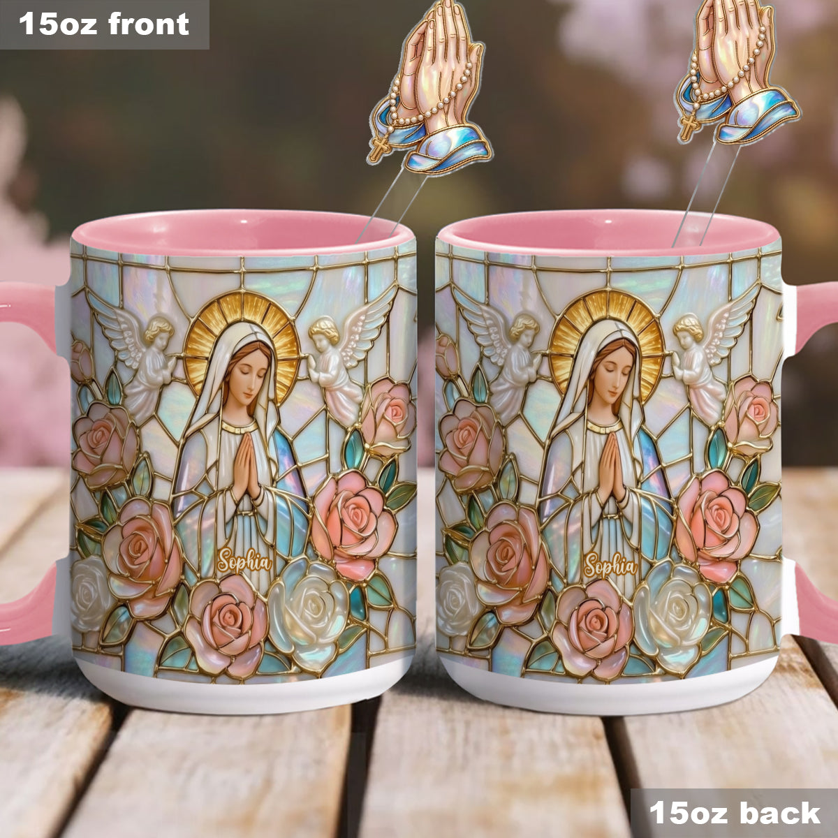 Believe - Personalized Christian Set Accent Mug with Acrylic Stirrers