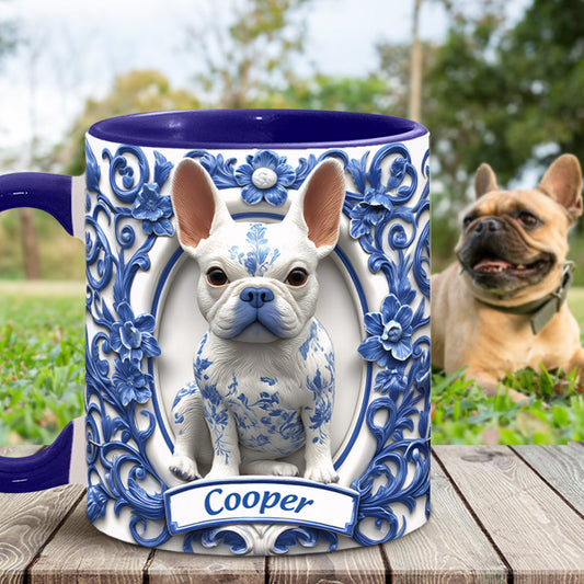 Cute French Bulldog - Personalized Dog Accent Mug