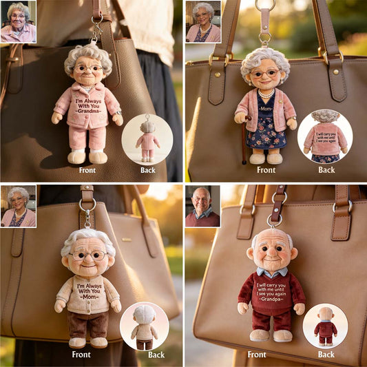 Always With You - Personalized Memorial Plush Keychain