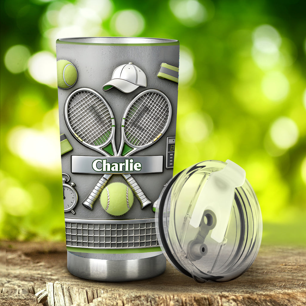 Liebe Tennis – Personalisierter Tennis-Trinkbecher