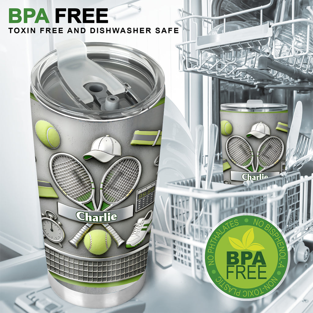 Liebe Tennis – Personalisierter Tennis-Trinkbecher