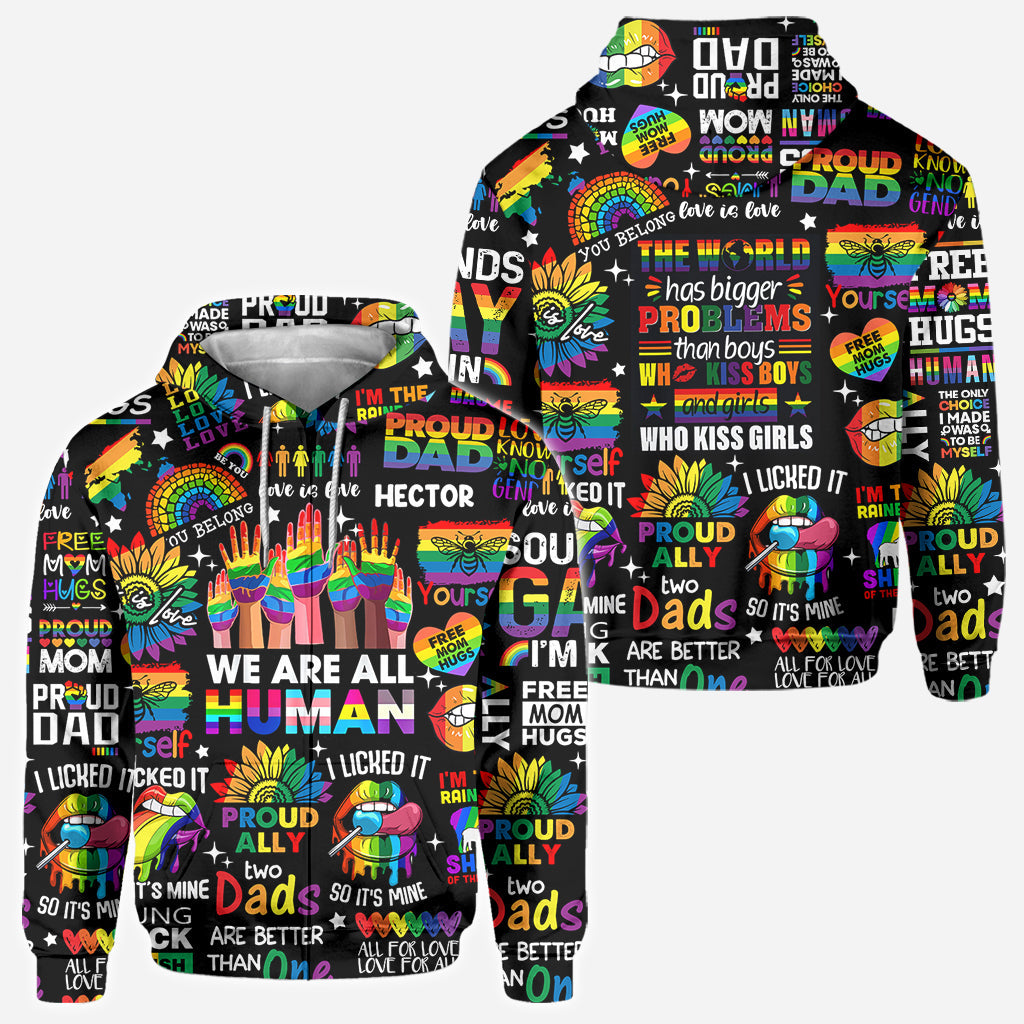 Human Rights Are Not Optional - Personalized LGBT Support All Over Shirt