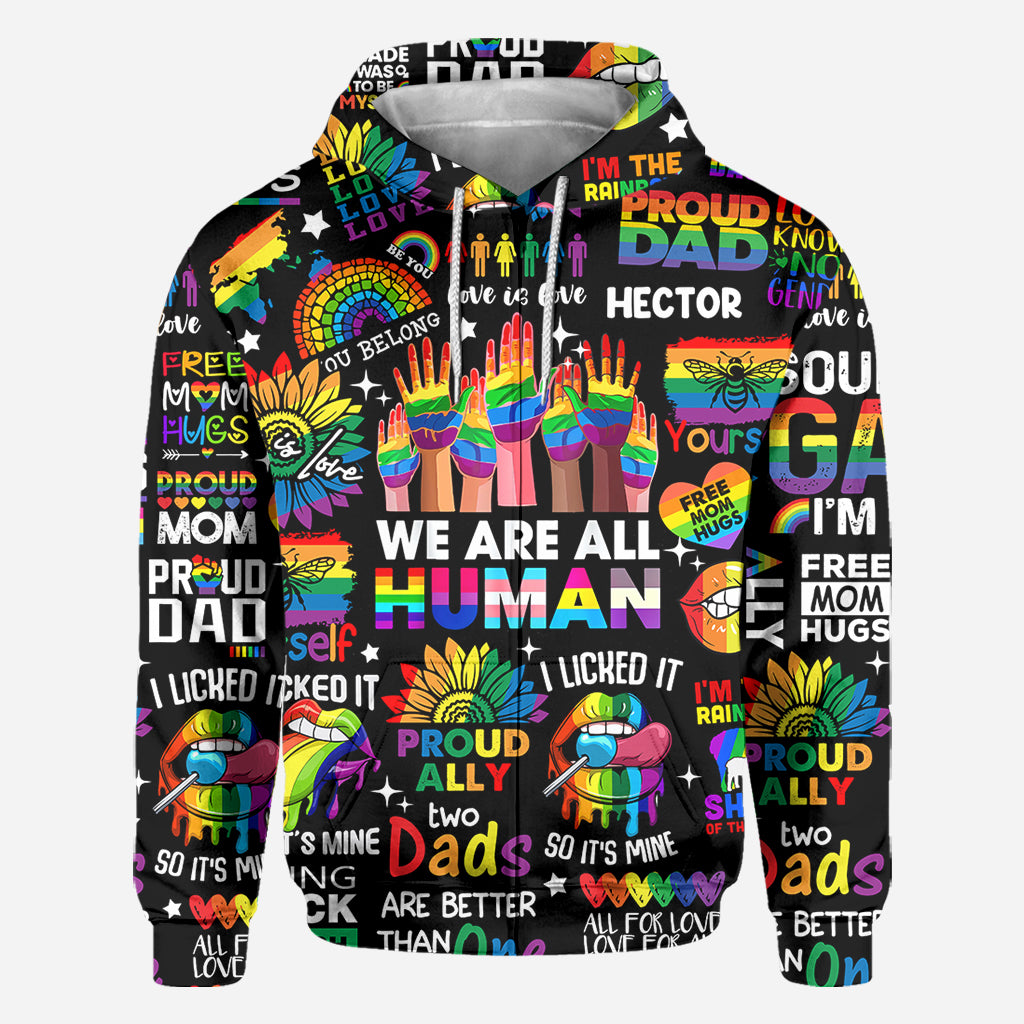 Human Rights Are Not Optional - Personalized LGBT Support All Over Shirt