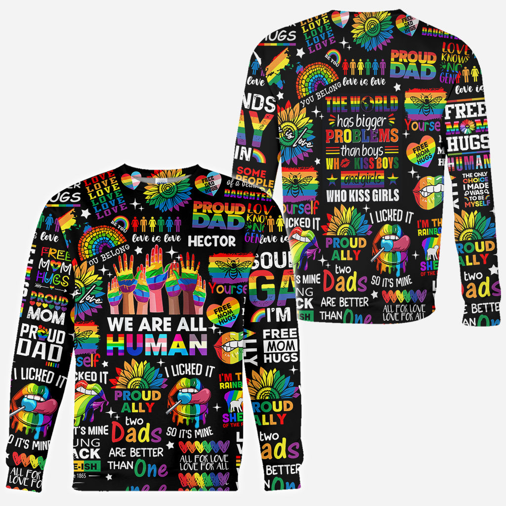 Human Rights Are Not Optional - Personalized LGBT Support All Over Shirt
