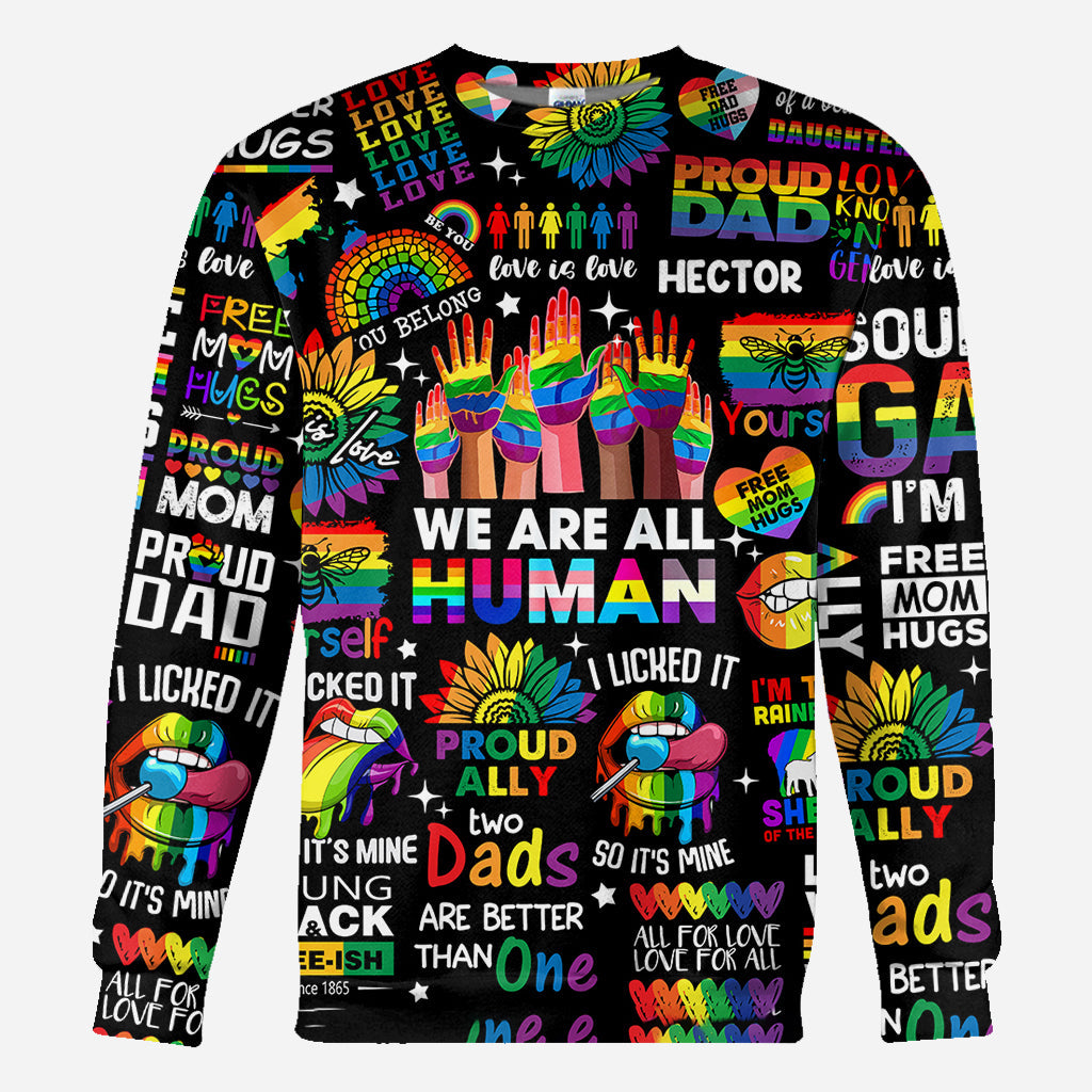Human Rights Are Not Optional - Personalized LGBT Support All Over Shirt