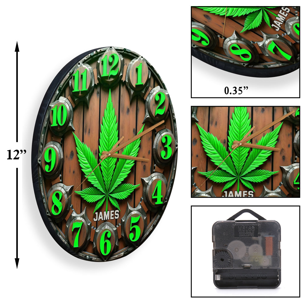 It's 420 Somewhere - Personalized Weed Wall Clock