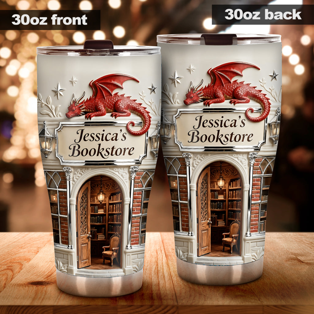 Librairie Dragon - Gobelet en forme de livre personnalisé