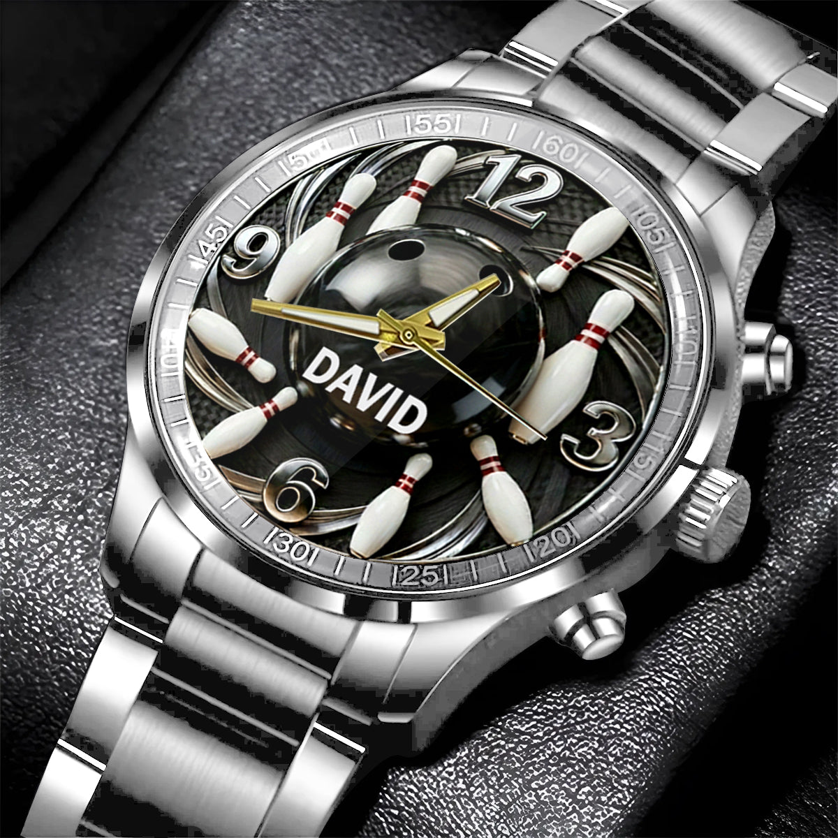 Bowling Ball - Personalized Bowling Hand Watch
