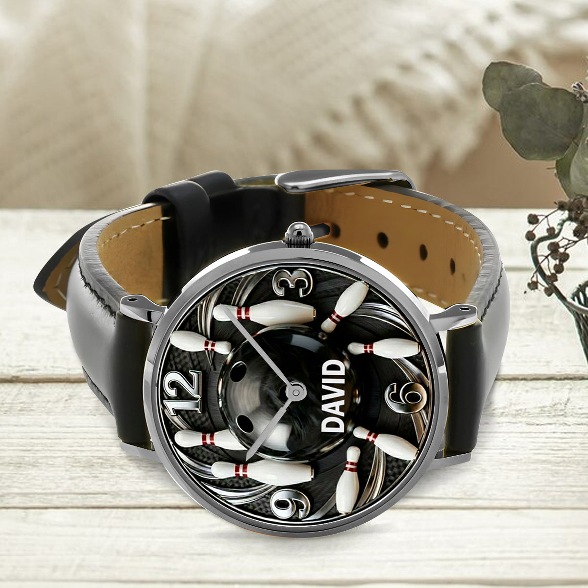 Bowling Ball - Personalized Bowling Hand Watch