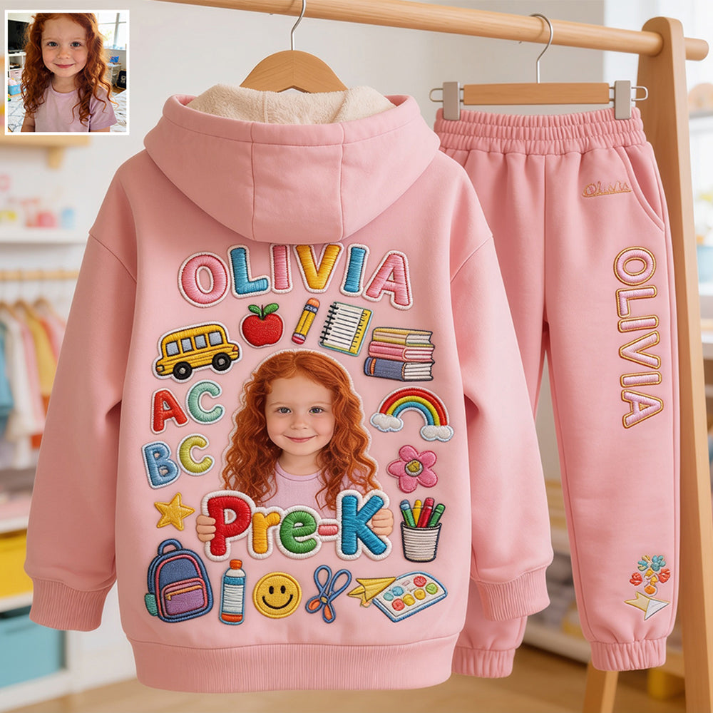 Back To School - Personalized Kid Kid Hoodie & Kid Jogger Sweatpants