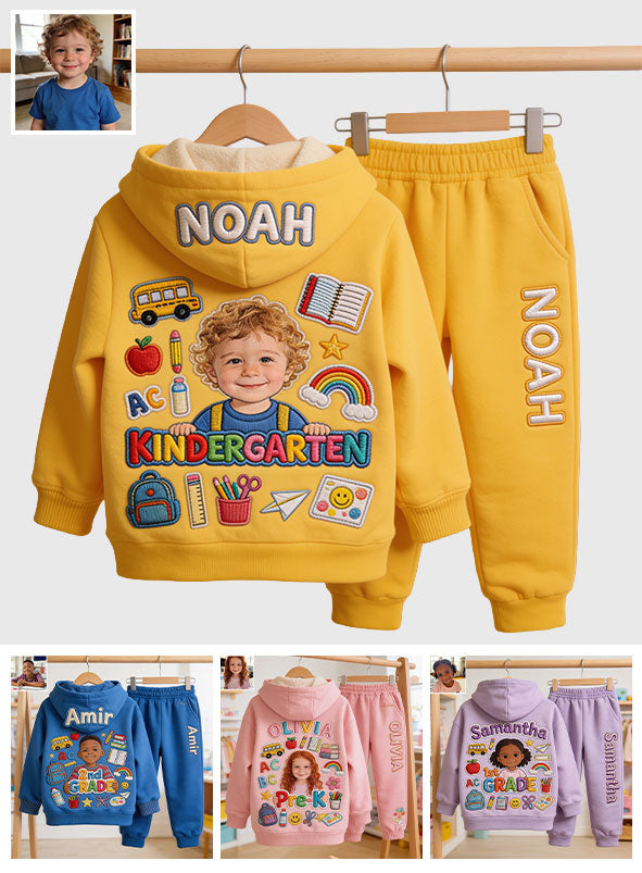 Back To School - Personalized Kid Kid Hoodie & Kid Jogger Sweatpants