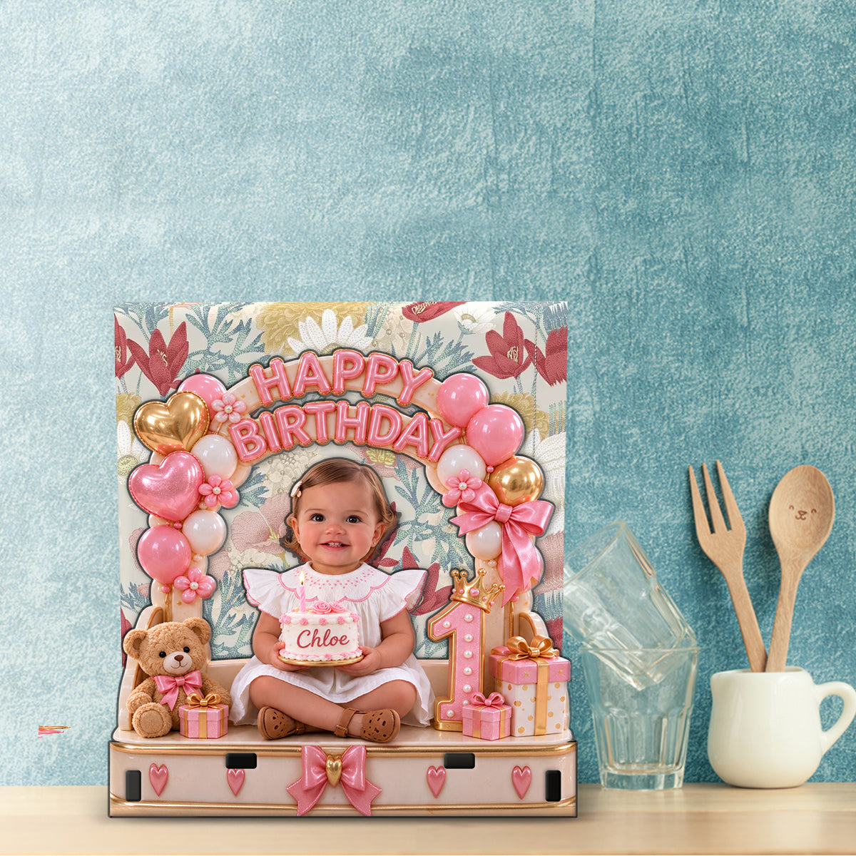 Happy Birthday Party - Personalized Kid Napkin Holder