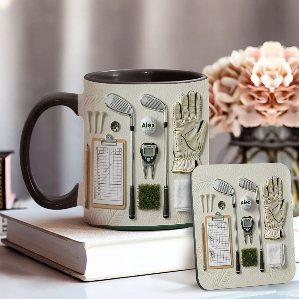 Live Love Golf - Personalized Golf Accent Mug