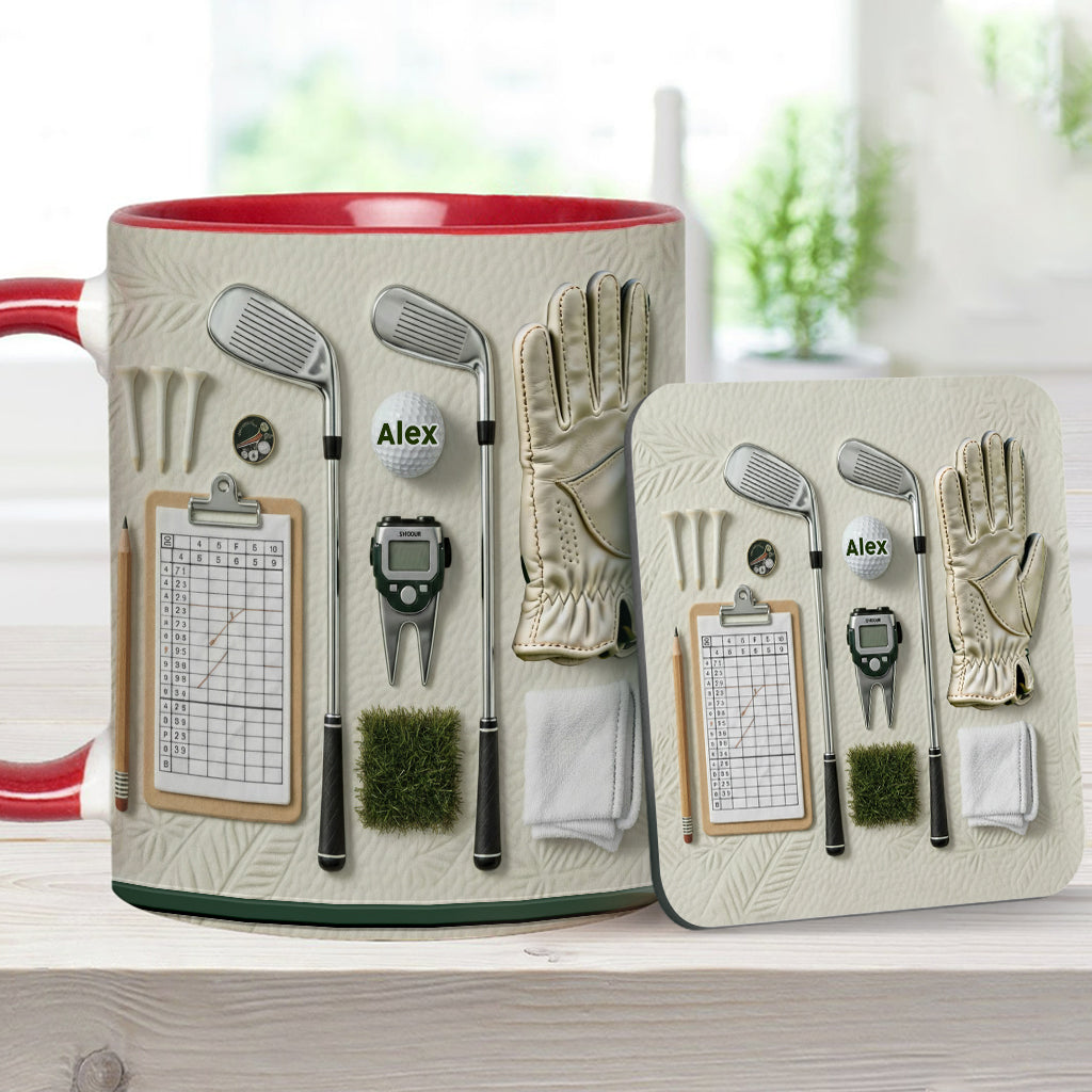 Live Love Golf - Personalized Golf Accent Mug