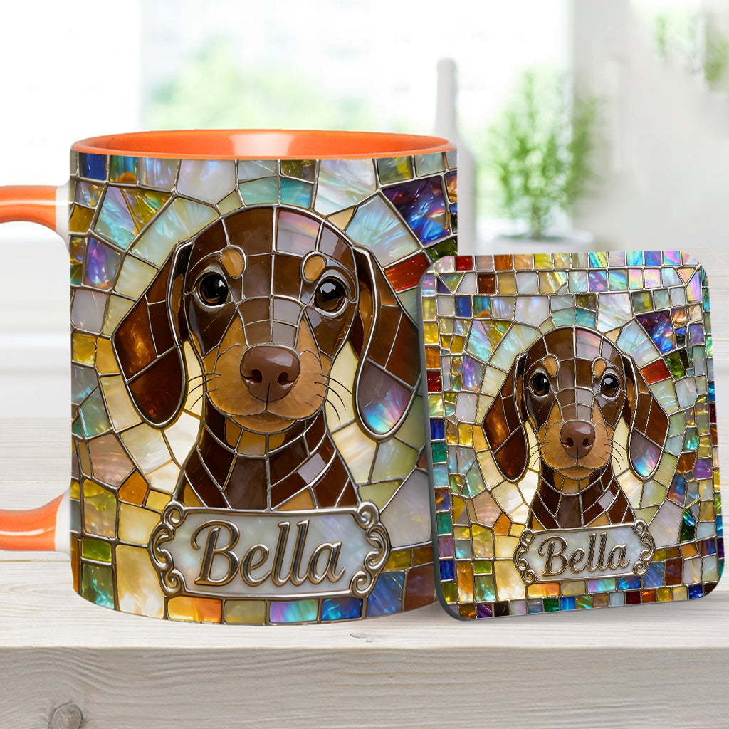 Love Dogs - Personalized Dog Accent Mug & Coaster