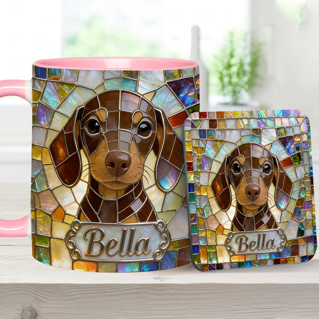 Love Dogs - Personalized Dog Accent Mug & Coaster